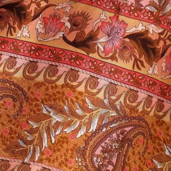 Floral & Paisley Print Kimono Bohemian Duster Wrap Coverup Top Casual - Picture 9 of 12